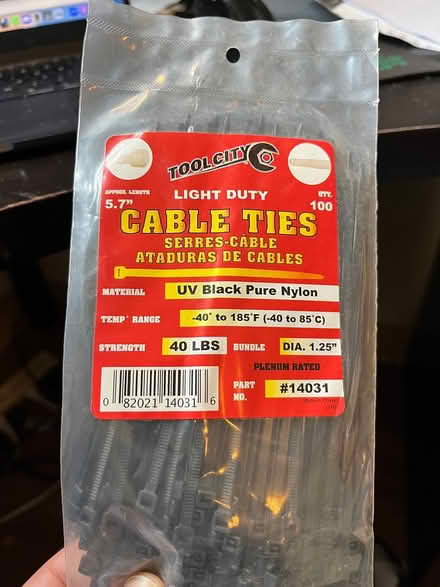 Photo of free Cable ties new in bag (Northgate) #1