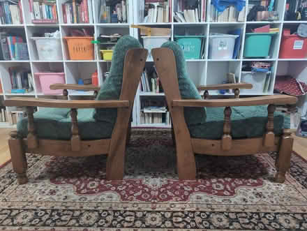 Photo of free Vintage oak sofa and chairs (Hackney E5) #3