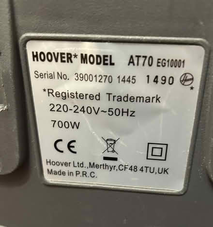 Photo of free Small Hoover AT70 (Dorking RH4) #4