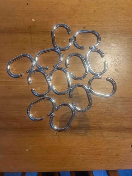 Photo of free Shower curtain rings (BN7) #1