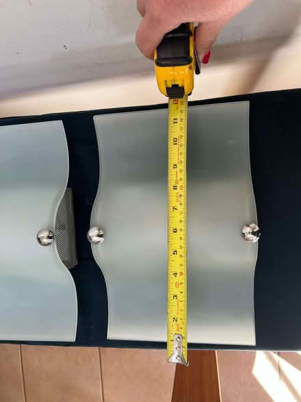 Photo of free 3 Frosted-Glass Wall Lights with Bulbs - all to go together (Raynes Park SW20) #3