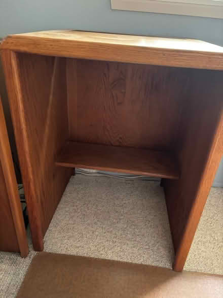 Photo of free Oak printer cabinet (Concord, by De La Salle HS) #2