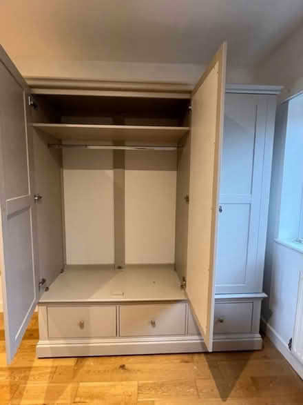 Photo of free Grey Oxford Triple Wardrobe (S7 2) #1