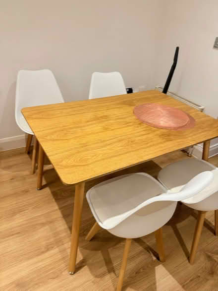 Photo of free Dining table with 4 chairs (Tufnell Park N19) #1