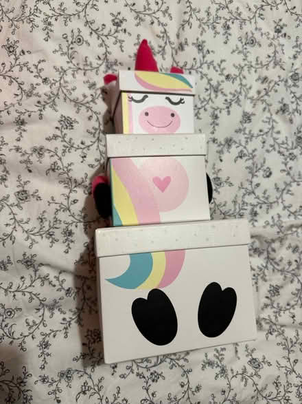 Photo of free Stacking unicorn cardboard boxes (Winchester SO22) #1