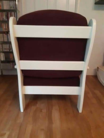 Photo of free Armchair Burgundy Wine, Cream frame (Cromford DE4) #4