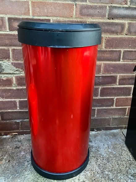 Photo of free Red touch lid bin (Southborough TN4) #2