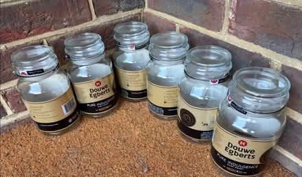 Photo of free Coffee jars - storage for food or crafts (Stone Cross BN23) #1