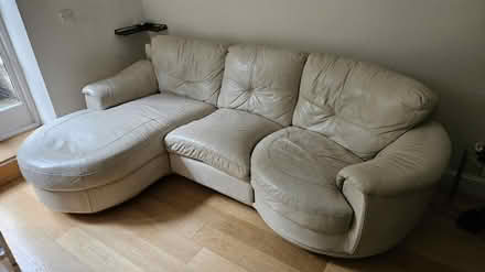 Photo of free 3 seater L sofa couch leather (W9 Maida Vale) #1