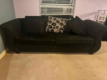 Photo of free 3seater chair and TV shelf (Newton heath) #2