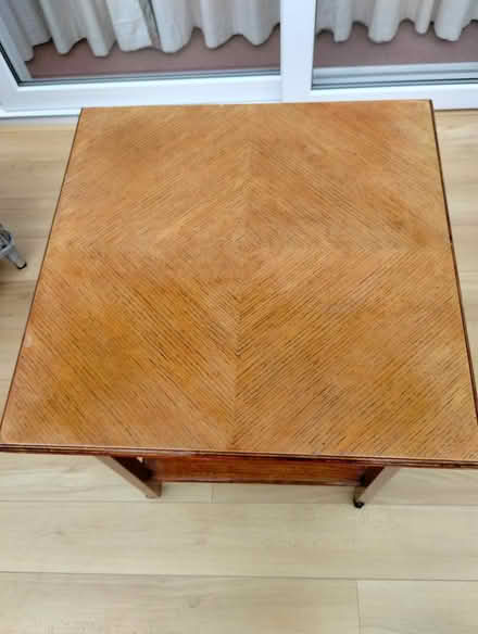 Photo of free Square table with shelf and casters (B91 - Central Solihull) #3