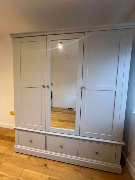 Photo of free Grey Oxford Triple Wardrobe (S7 2) #2