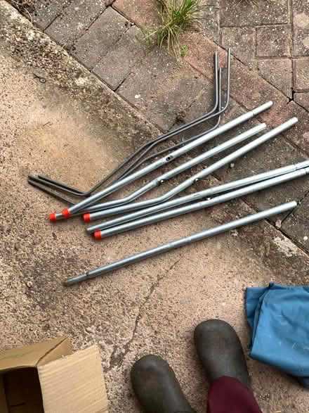 Photo of free canvas single camp bed (Little Malvern WR14) #1