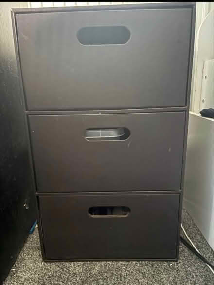 Photo of free Leather look bedside table (Patcham) #1