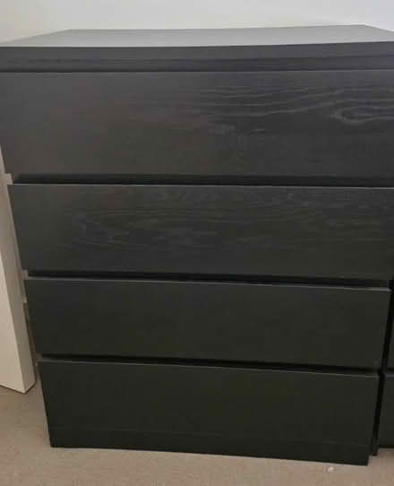 Photo of free Black Ikea malm chest of drawers (Patcham) #1