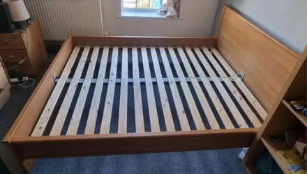 Photo of free European King-size Wood Bed Frame (BD20 Silsden) #2