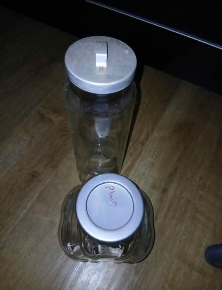 Photo of free 2 lidded glass jars (Hollywood, B47) #1