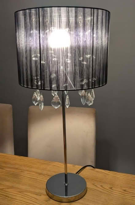 Photo of free Black crystal chandelier lamp (North Abingdon OX14) #3