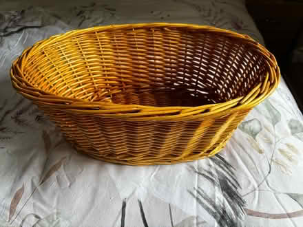 Photo of free Oval medium sized wicker basket (Woodmancote GL7) #1