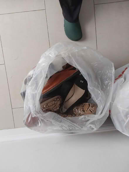 Photo of free 2 large bags of assorted shoes,boots & sandals (Mottingham SE9) #1