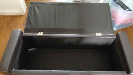 Photo of free Faux leather dark brown blanket box (Poulton CH44) #2