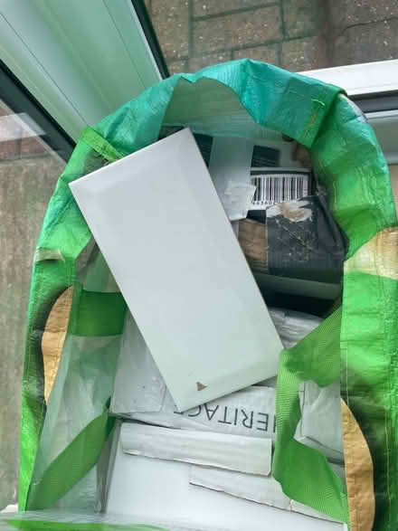Photo of free White Brick Shape Tiles (Whitnash CV31) #3