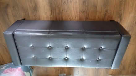 Photo of free Faux leather dark brown blanket box (Poulton CH44) #1