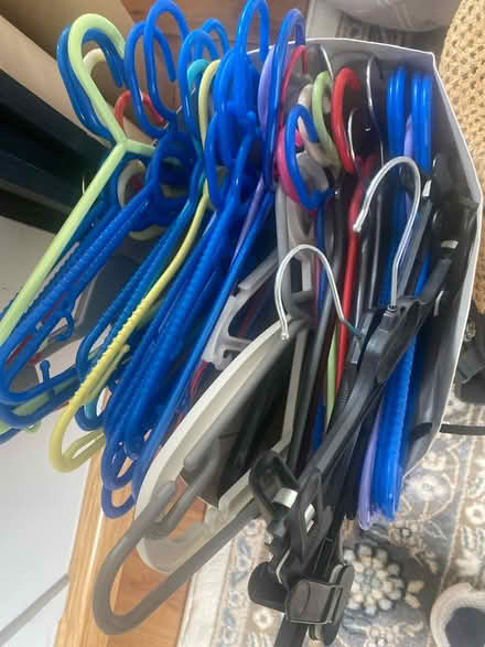 Photo of free 100 plastic assorted hangers (N14 Oakwood Park) #1