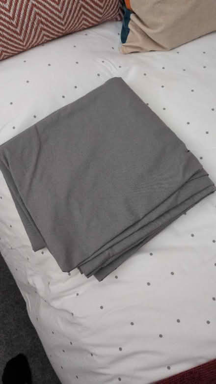 Photo of free Dark grey flat sheet, double size (Bishop's Stortford) #1