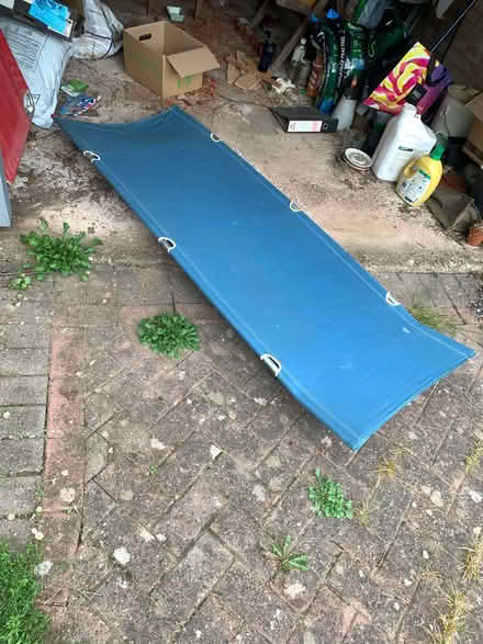 Photo of free canvas single camp bed (Little Malvern WR14) #2