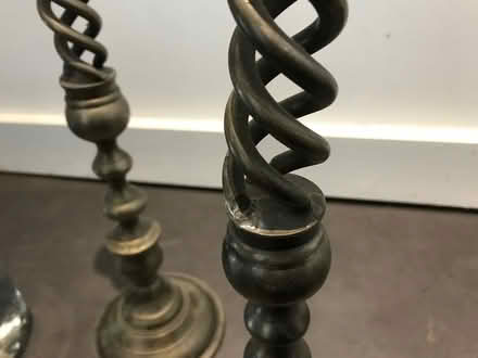 Photo of free Brass effect candlesticks x 2 (Surbiton kt5) #3