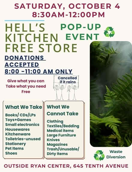 Photo of free Store Pop-Up Saturday, Oct 4 (Ryan Health Center) #1