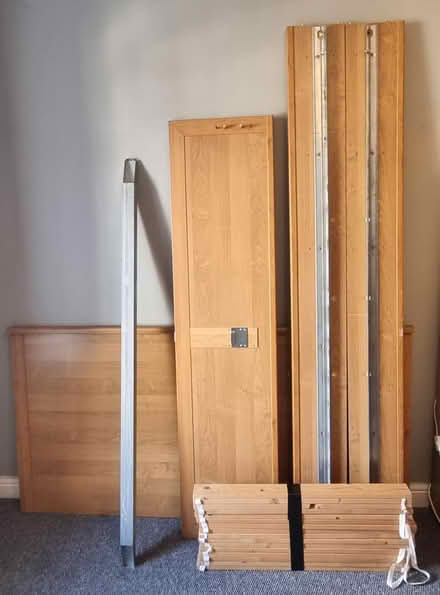 Photo of free European King-size Wood Bed Frame (BD20 Silsden) #3