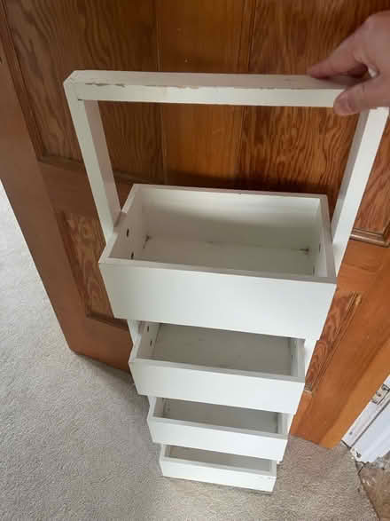 Photo of free White Wooden Storage (BN3) #2