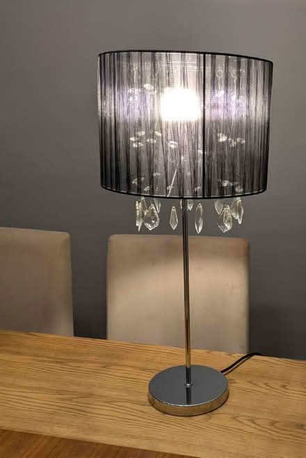 Photo of free Black crystal chandelier lamp (North Abingdon OX14) #1
