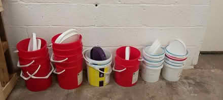Photo of free plastic buckets & Lids (Pontefract) #1