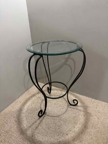 Photo of free Small Round Glass Table (West Taunton (Oakland)) #1