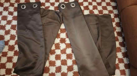 Photo of free Dark brown curtains & poles (Mapperley NG3) #2