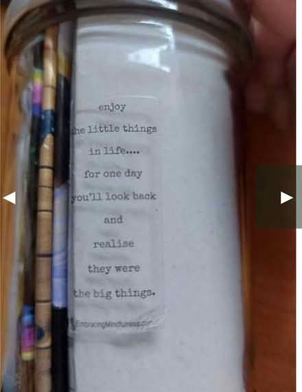 Photo of free A jar full of 'mindfulness' quotes. (Denby Dale HD8) #3