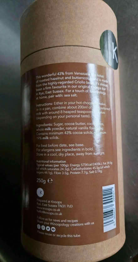 Photo of free Knoops milk chocolate flakes (Aldrington BN3) #3