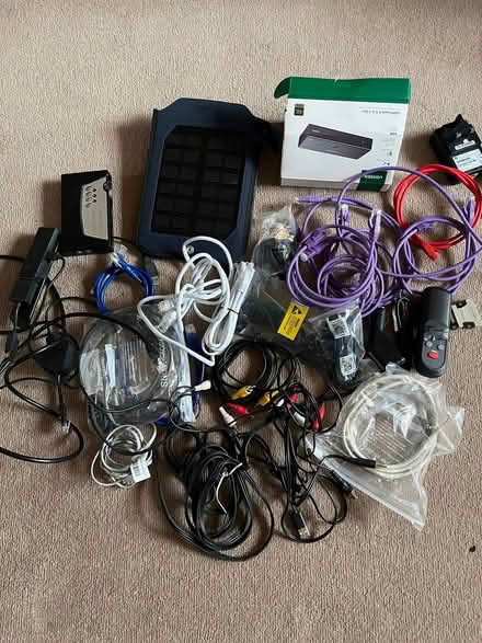 Photo of free Assortment of computer cables (Kendal LA9) #1