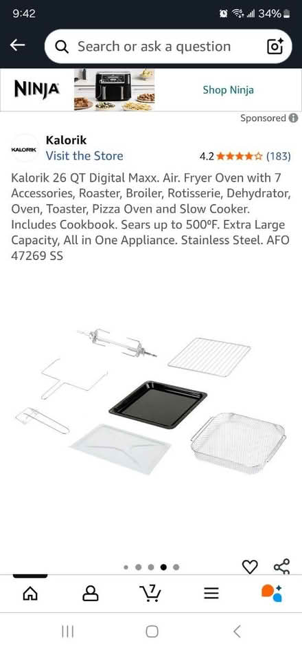 Photo of Accessories Kalorix Maxx Air Fryer (Aurora) #1