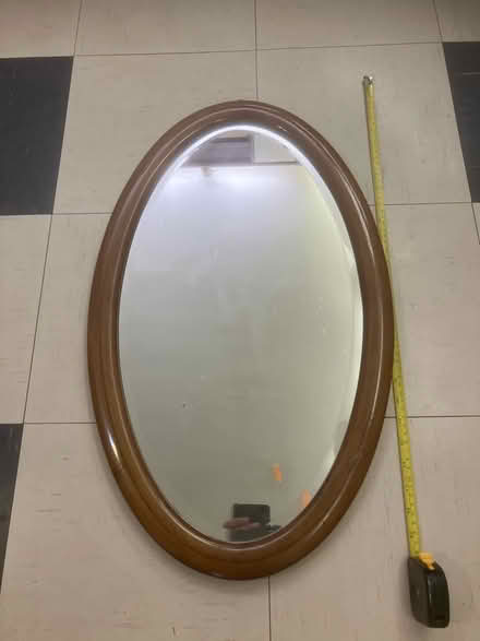 Photo of free Wood framed mirror (OX4 Temple Cowley Oxford) #1