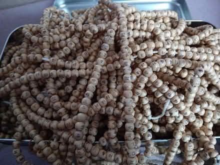 Photo of free Box of wooden decorative beads (E9) #1