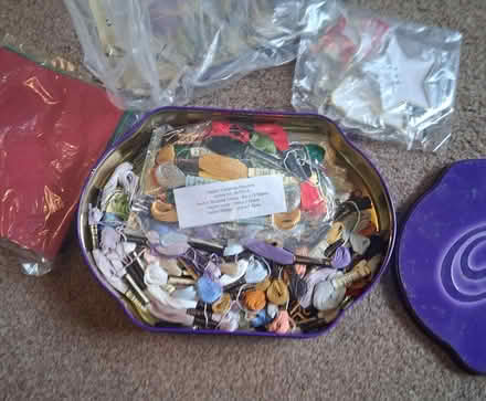 Photo of free Tin of Cross stitch and Embroidery (Wickford SS12) #1