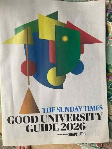 Photo of free Sunday Times Good university guide 2025/6 (Weston) #1