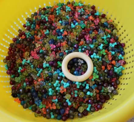 Photo of free 1 1/2 Lbs. of Faceted and Tri Beads (Sherwood) #1