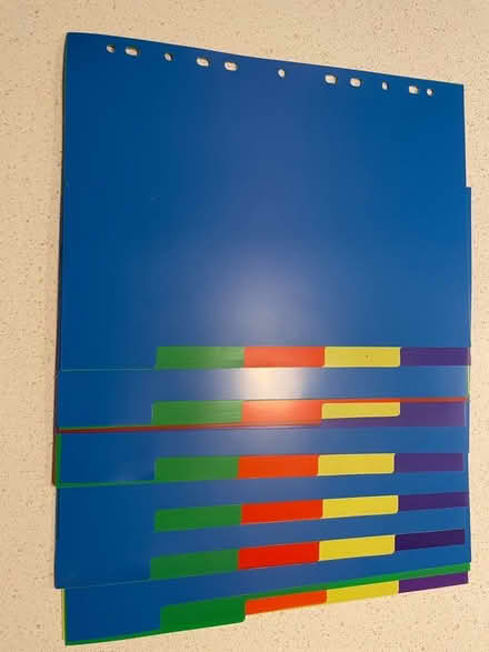 Photo of free Folder dividers. 6 sets of 5. (Loughton MK5) #1