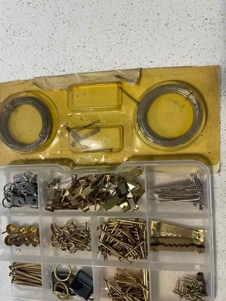 Photo of free Mixed lot - picture hooks, wire, pins etc. (Loughton MK5) #2