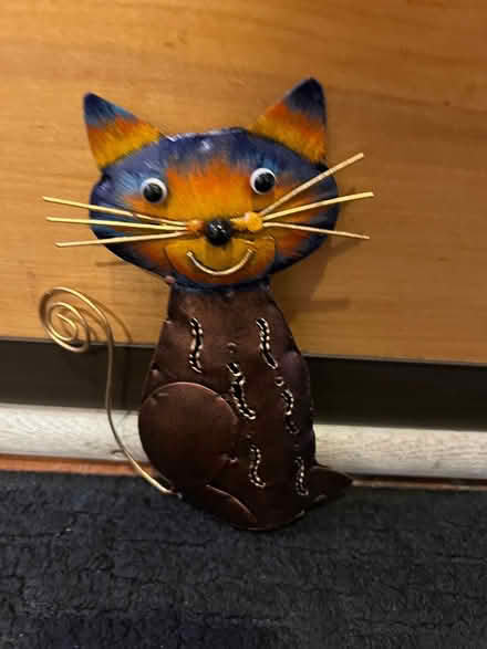 Photo of free Decorative small metal cat (Porter Square) #1